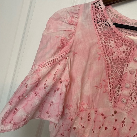 Loveshackfancy Pink preppy ballet cottagecore dress 12 princess - Picture 9 of 11
